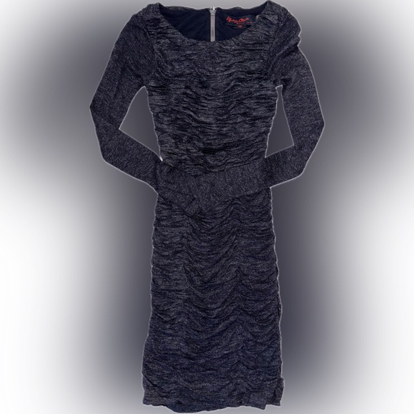 Alice + Olivia Ruched Open Back Dress - Picture 3 of 5